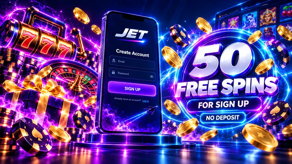 Реєстрація в Jet Casino — форма з email, паролем і вибором гривні